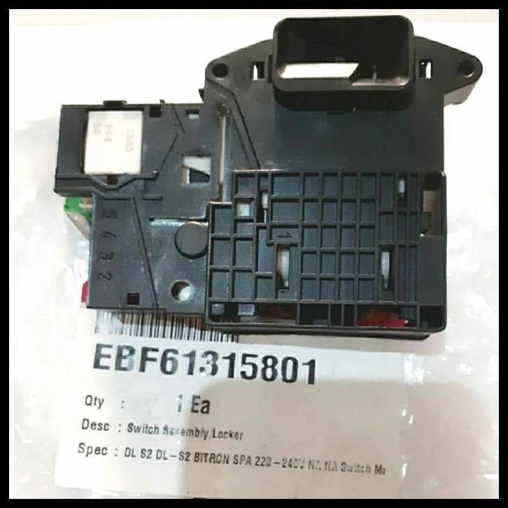 TERBARU DOOR LOCK - SWICT LOCK - SWITCH PINTU MESIN CUCI LG TYPE FC1207N5W 