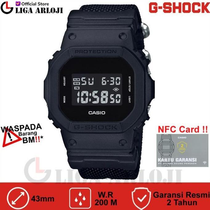 Casio G-Shock Dw-5600Bbn-1Dr Jam Tangan Pria Digital Gshock Dw5600 Dw5600Bbn Dw-5600Bbn-1 Blackout K