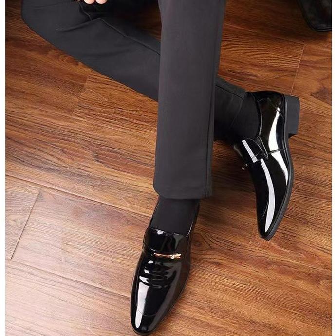 Kotak sepatu loafers formal ujung runcing pria 8870 Shoes Pantofel sepatu pantofel sepatu pantofel p