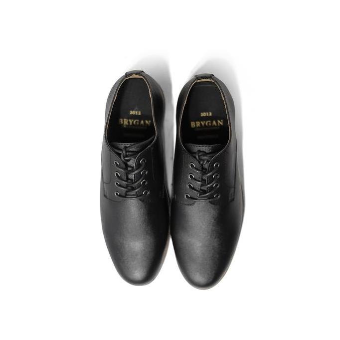 Sanada Derby Black dan Dark Brown - Brygan Craftmanship Sepatu Kerja Pantofel Pria Shoes Hitam
