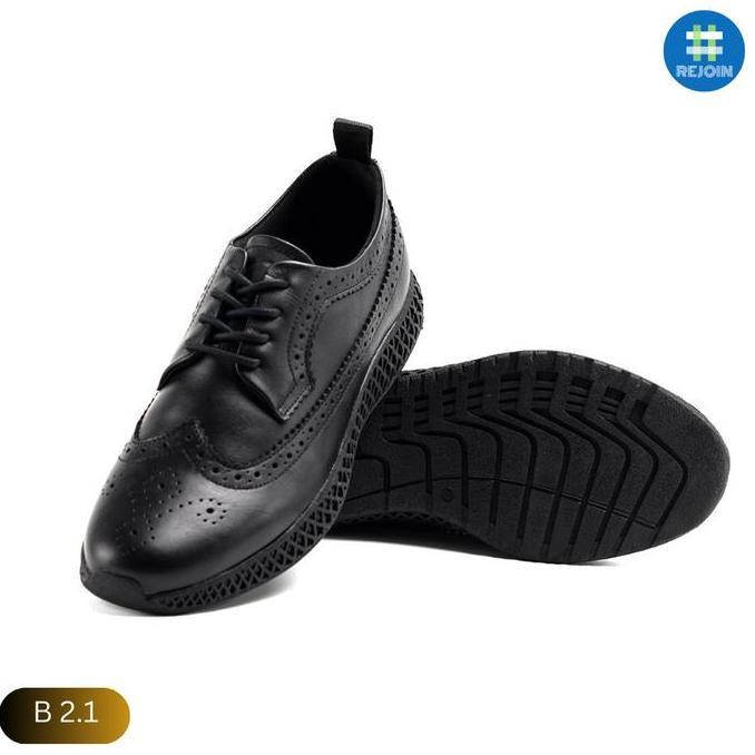 Sepatu Kulit Kerja Kantor Kondangan Kuliah Semi Formal Resmi  Pantofel Loafers Slip On Pria Eksekuti