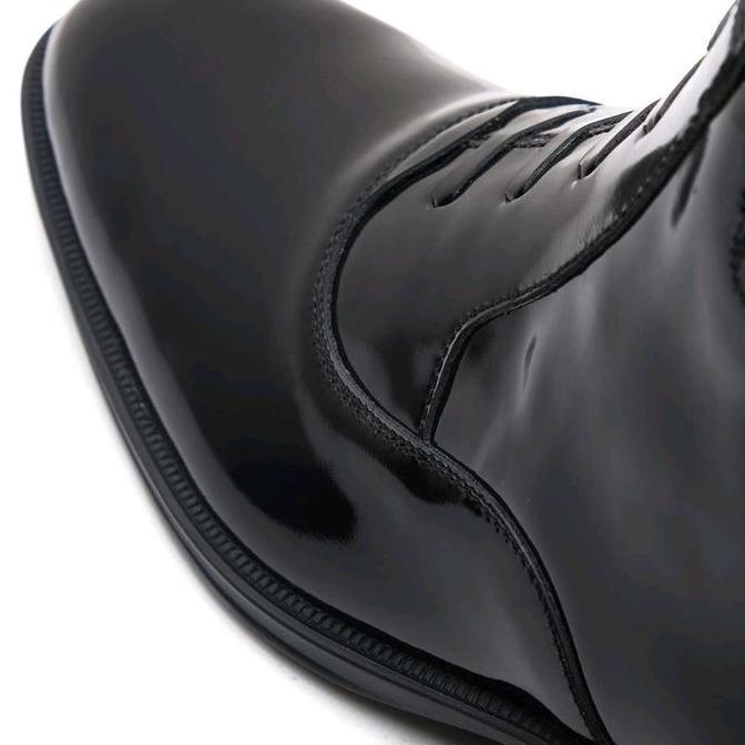 Gerrard Black - Oxford Zip Chukka Boots Sepatu Dinas Harian TNI POLRI PNS DAMKAR AVSEC PDH PDL Weddi