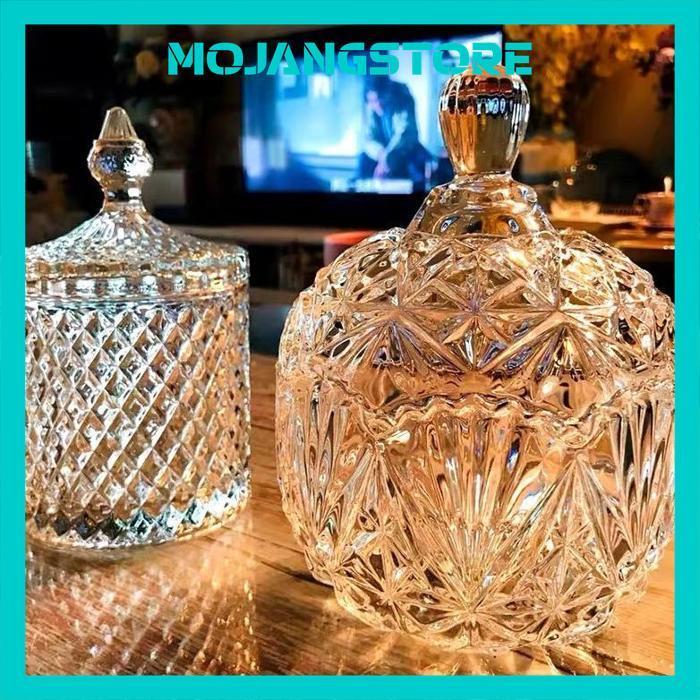 Toples Acrylic Aesthetic Toples Kaca Kristal Set Mewah Kristal Besar  Toples Kaca Jumbo Mewah Krista
