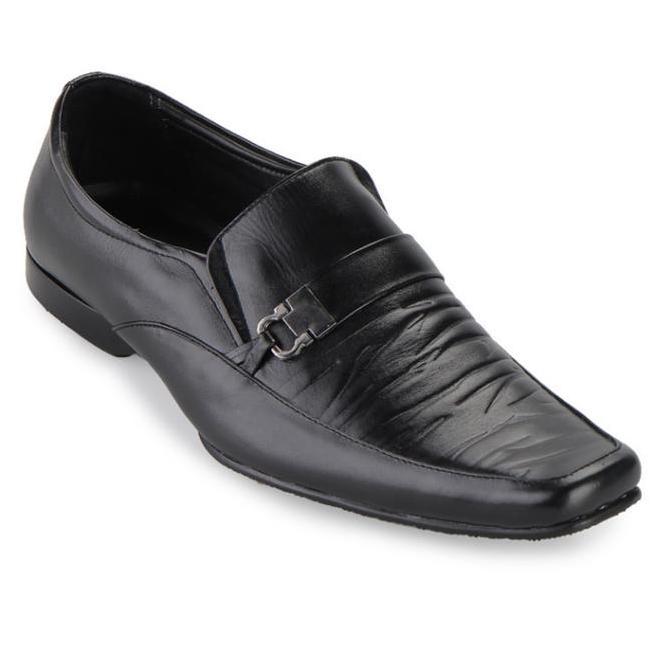 Marelli Sepatu Formal Pria Kulit asli Black - LV 065