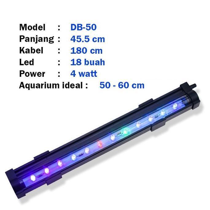 Lampu Celup Led Aquarium batu aerator lampu gelembung LAMPU akuarium