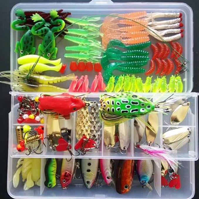 1 Set Umpan Casting Cesting Kesting Kasting Gabus Paling Ampuh Murah Lure Pancing Laut