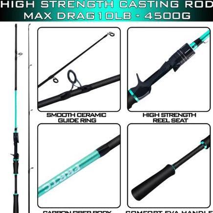 DAIWA Rod Casting & Spinning Rod 165cm-270cm Fishing BC Rod Jigging Joran Pancing Sea Fishing Pole P