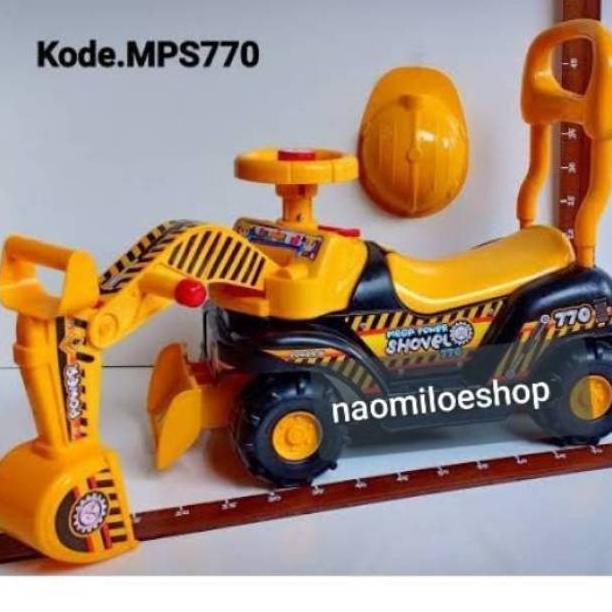 hemat` mainan excavator dorong/beko dorong anak mainan mobil dorong anak laki laki