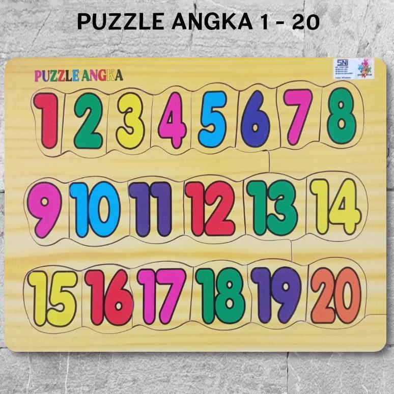 PROMO` Mainan Edukasi Paket 4 dan 3 Pcs Mini Puzzle Huruf Besar Hijaiyah Lowercase Angka SNI Promo M