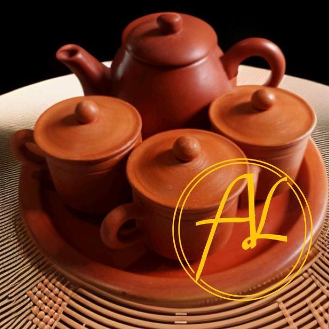 tea pot set / poci tanah liat satu set / set poci tanah liat