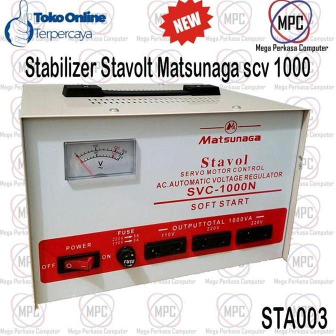 STABILIZER STAVOLT MATSUNAGA SCV 1000 ORIGINAL DAN TERPERCAYA