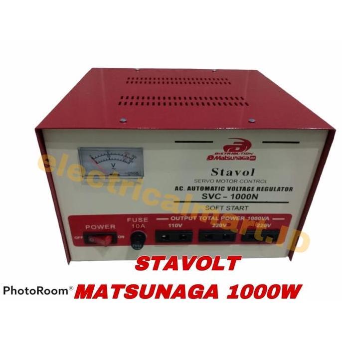 PROMO STABILIZER MATSUNAGA 1000VA STAVOLT MATSUNAGA 1000WATT ORIGINAL DAN TERPERCAYA