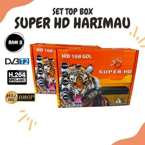 STB SET TOP BOX DVBT2 OPTUS SUPER HD TV DIGITAL 168 HARIMAU