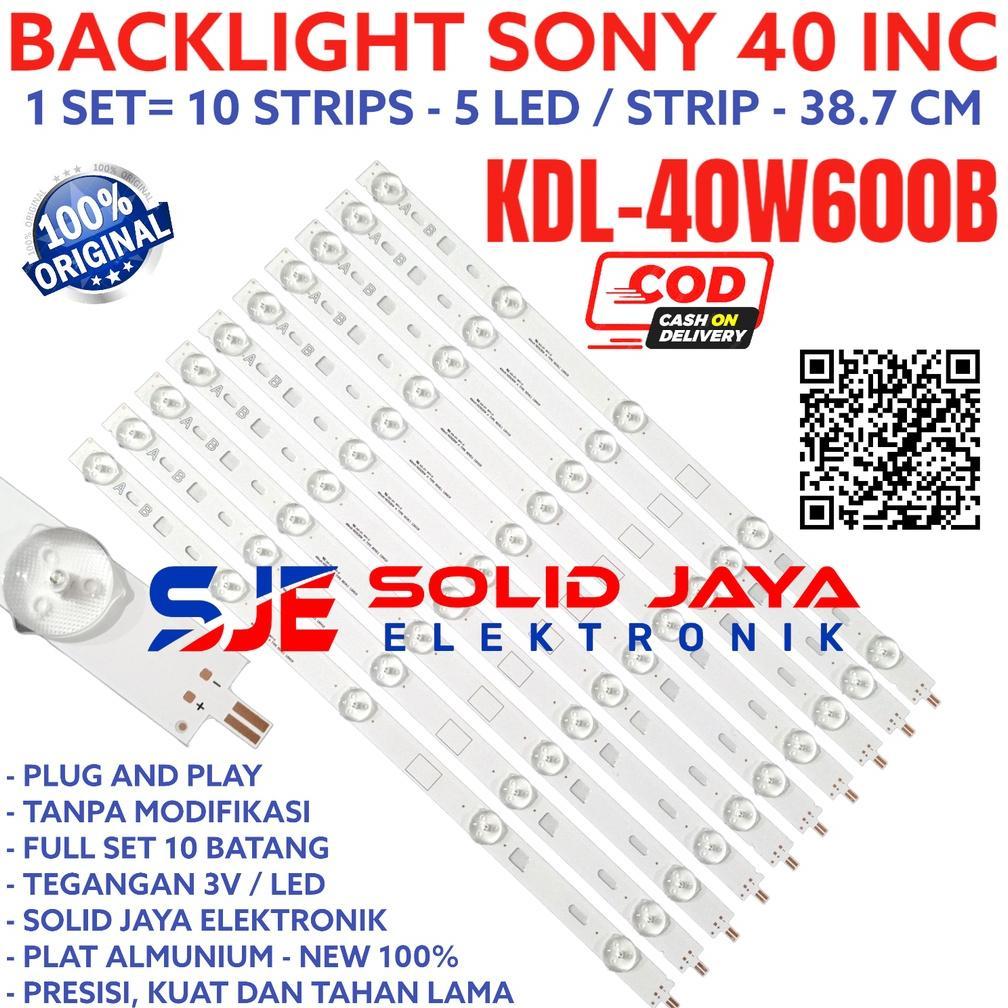 BACKLIGHT TV LED SONY 40 INC KDL 40W600 40W600B 40W KDL40W600 KDL40W600B LAMPU BL 5K 3V KDL-40W600 K