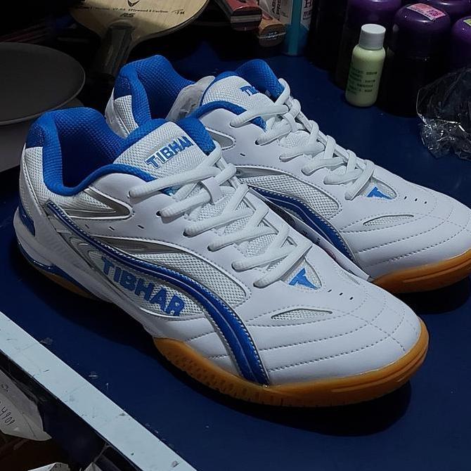 sepatu tibhar ori putih biru