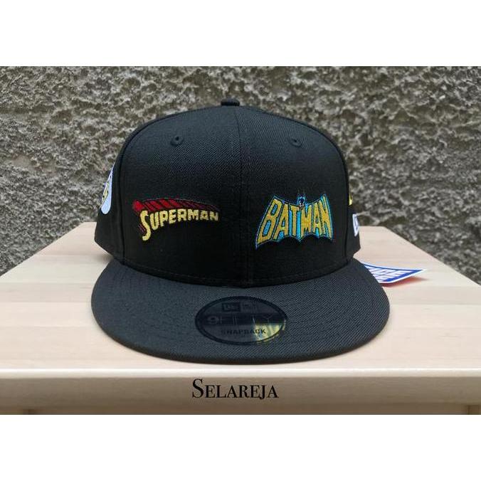 New Era 9Fifty Super Heroes Superman & Batman Black Snapback 100% Ori