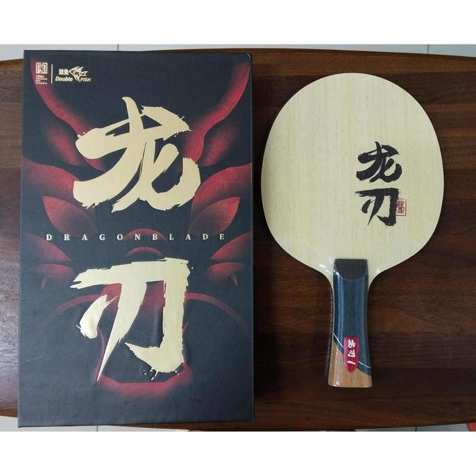 Kayu Bat Pingpong Double Fish Dragon Blade