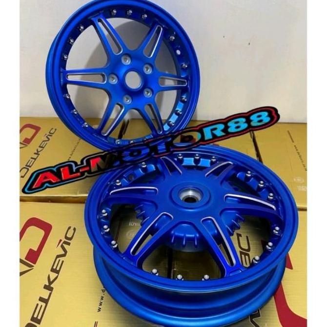 Pelak Velg Delkevic Drag Vespa Sprint Primavera LX S R12 Ring 12 Velg Racing DND Vespa velg vespa Or