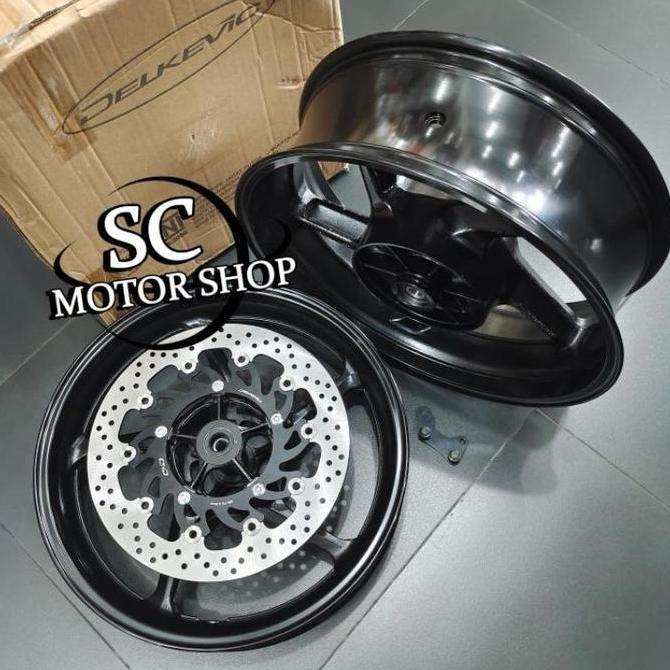 Velg racing DELKEVIC R1 series tapak lebar single disc ninja 250 fi - ninja z250 - ninja 250 karbu  