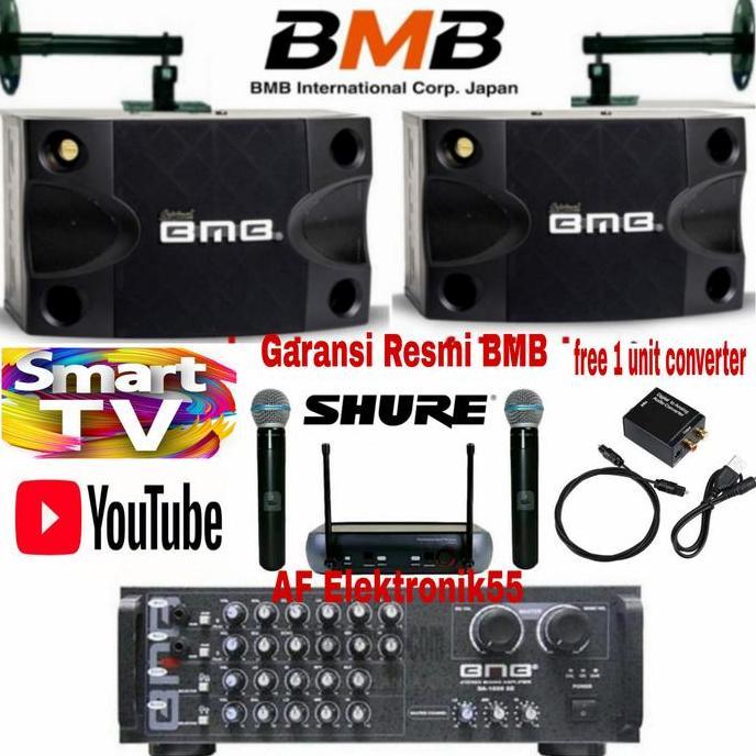 Paket Sound System Karaoke Full BMB Speaker 8 Inch + Ampli BMB Ori Terlaris
