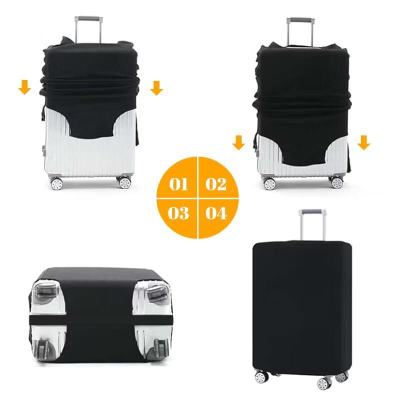 Luggage Cover Koper Kain Elastis Size Cabin Bagasi Sarung Koper Kain Tebal Kuat