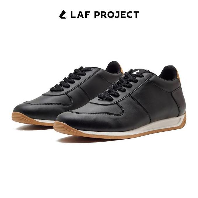 LAF Project - Sepatu Shoes Sneakers Pria Casual - Hitam Putih - Aruna Snekers Black