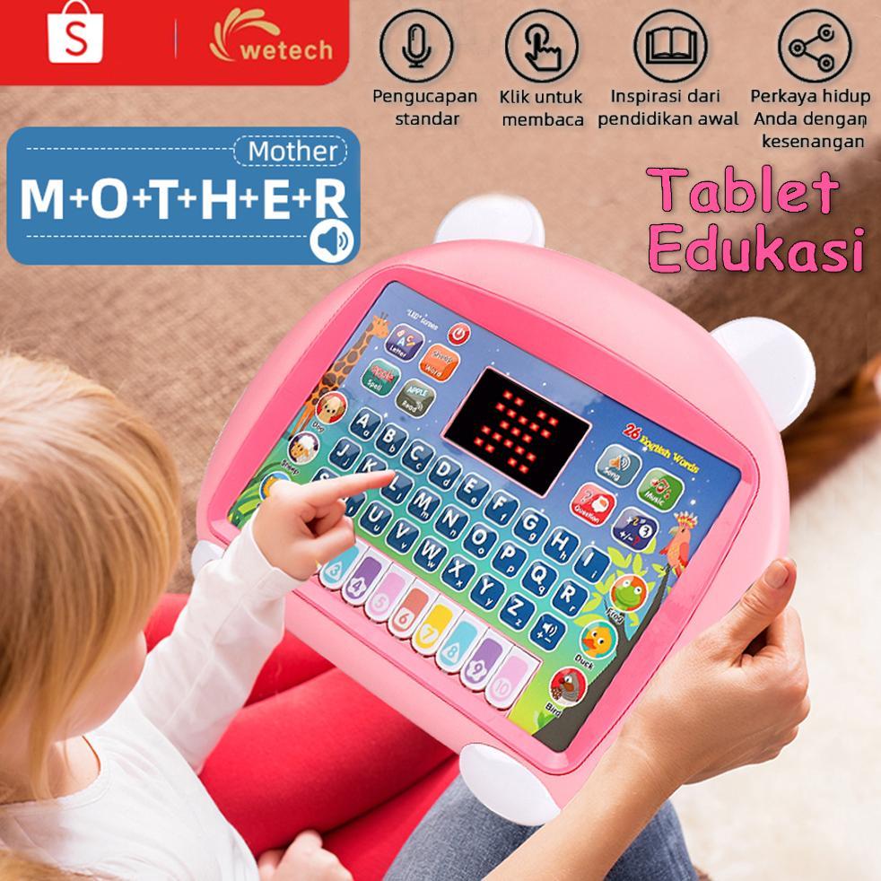READYY WETECH Laptop Mainan Edukasi Anak Tablet Belajar Huruf Edukasi Anak Mainan Tablet Musik Piano