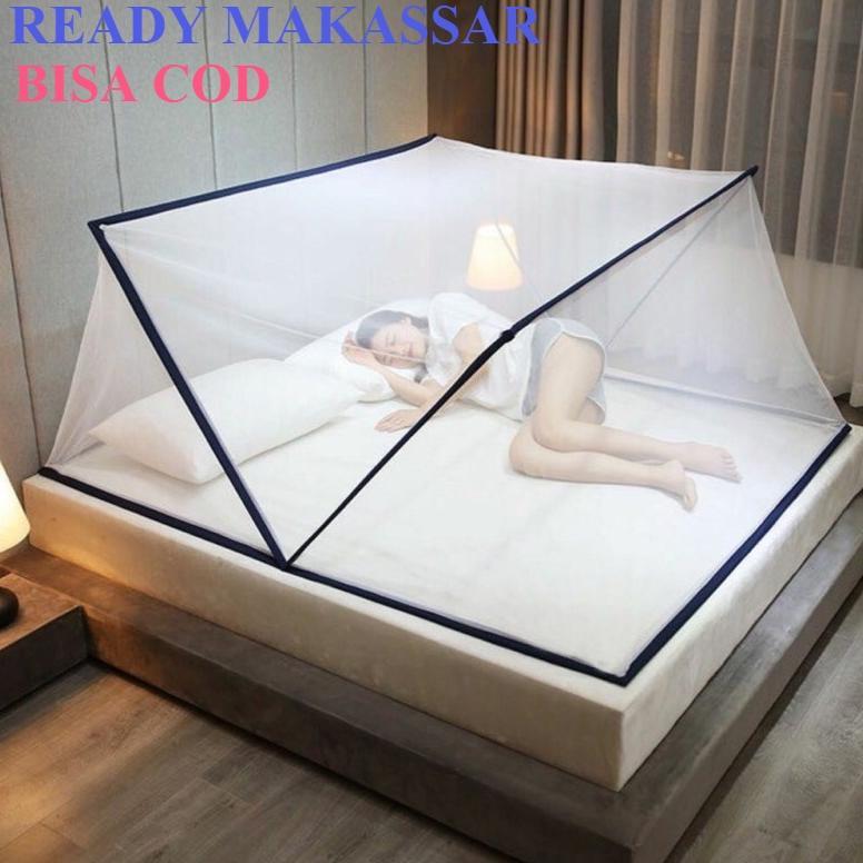 Kelambu Anak / Kelambu Tempat Tidur Persegi / Kelambu Lipat Persegi Bisa Di Lipat Uk 135 Cm / 165 Cm