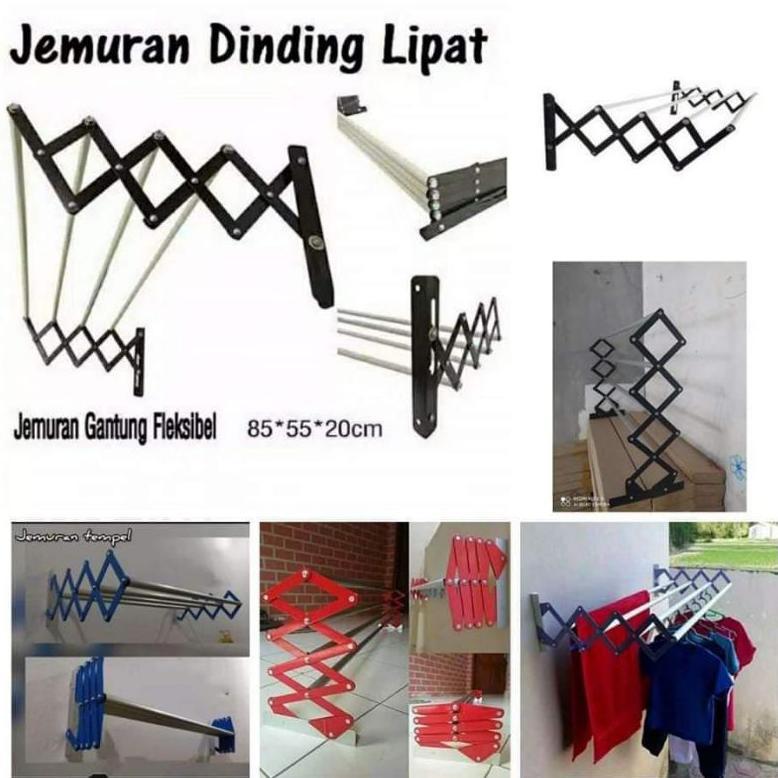 Jemuran Dinding Lipat Jemuran Gantung
