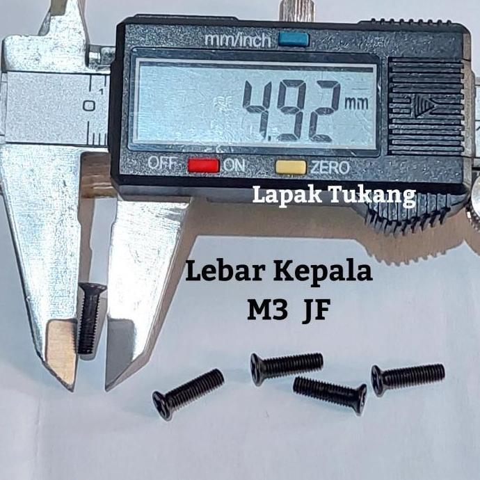 100Pcs Baut Hitam Jf M3X14 M3X16 Countersunk M3 Harga Spesial