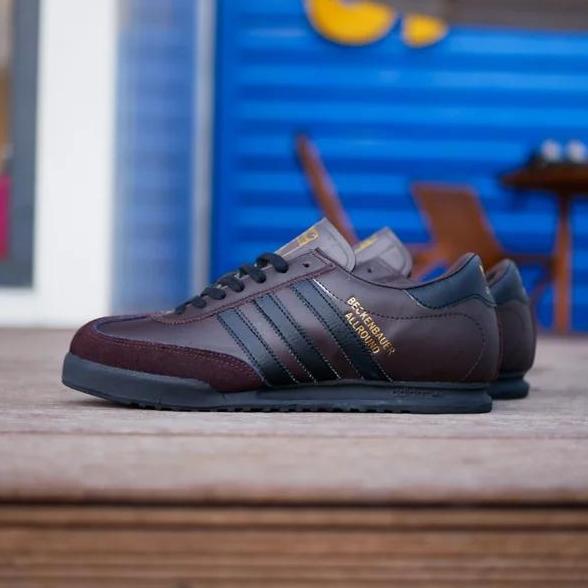 SEPATU ADIDAS BECKENBAUER ALLROUND BROWN BLACK MADE IN INDONESIA