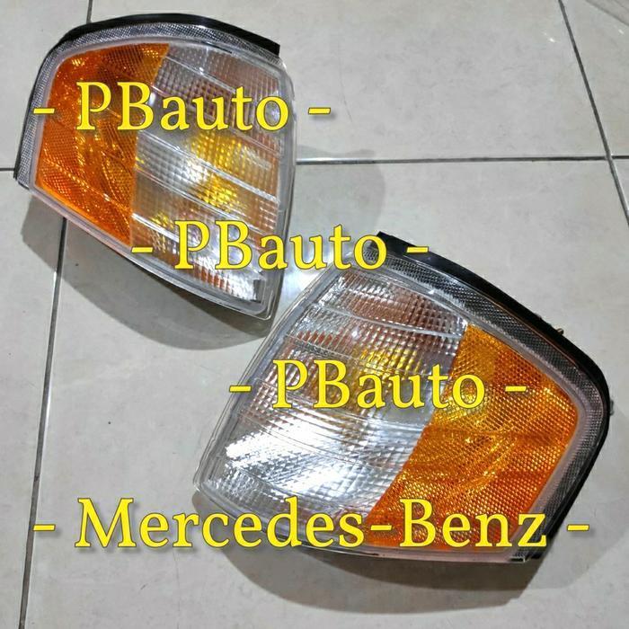 Set 2Pcs Lampu Sen Usa Putih Kuning ( Sein ) W202 Us Style Kiri Kanan / Left Right Model Amber White