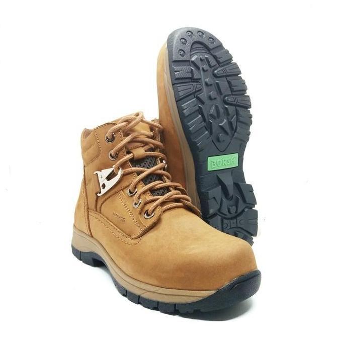 Terlaris Borsa Sepatu Safety Kulit Asli Pria Ujung Besi Stoutst Camel Boots Karet Shoes
