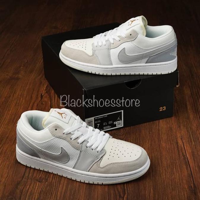 Air jordan 1 low paris white sky grey