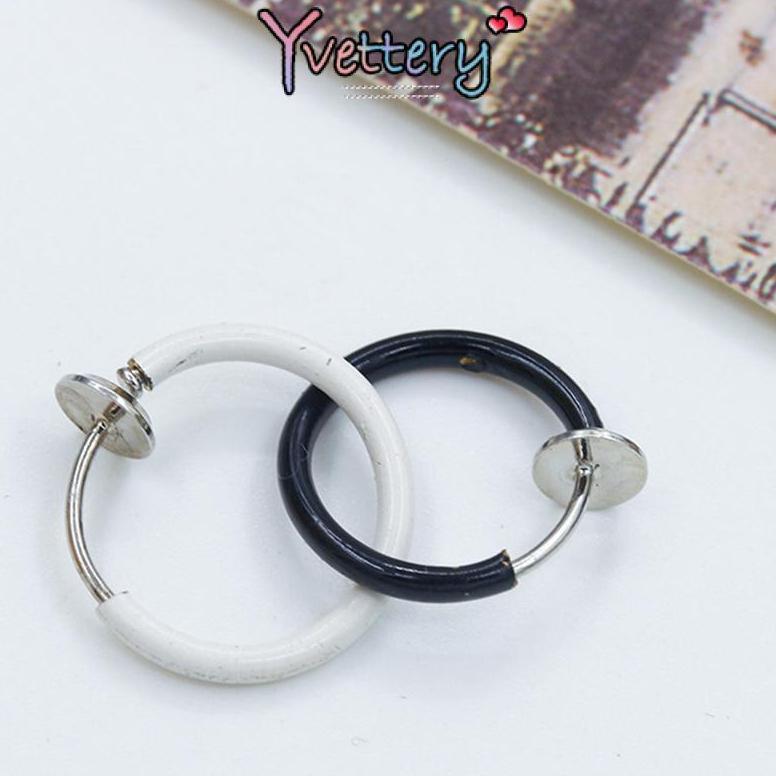 Hot` Cod 1 Pcs Anting Ring Jepit/Anting Jepit/Anting Non Tindik/Anting Bulat Jepit/Anting Bulat Non 