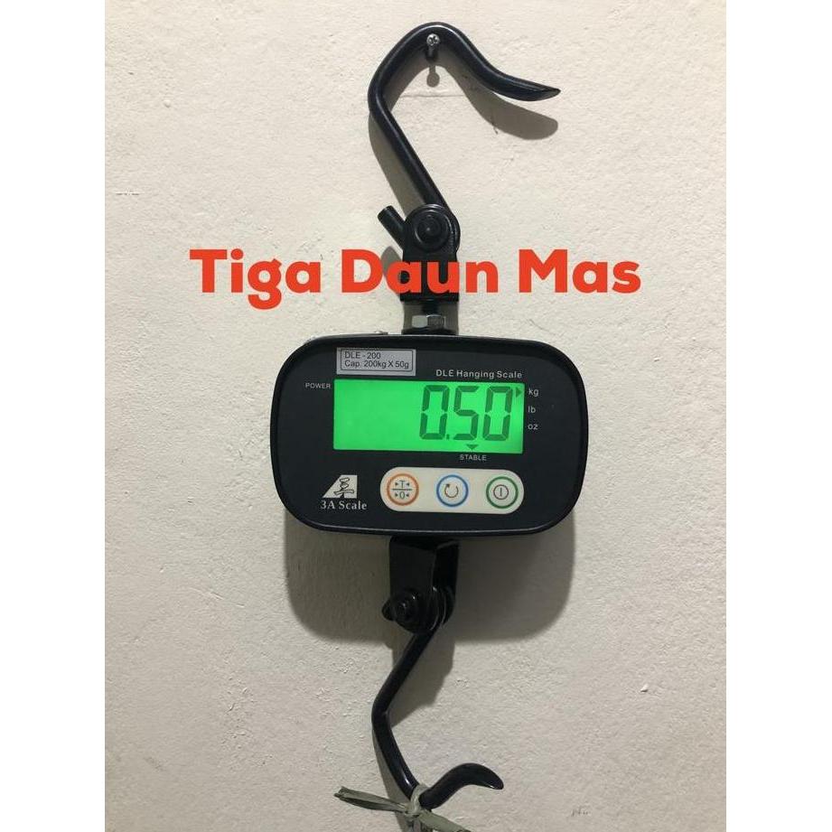 Jhoncolection - Timbangan Gantung DLE 2 /Crane Scale/Timbangan Gantung Digital 2Kg