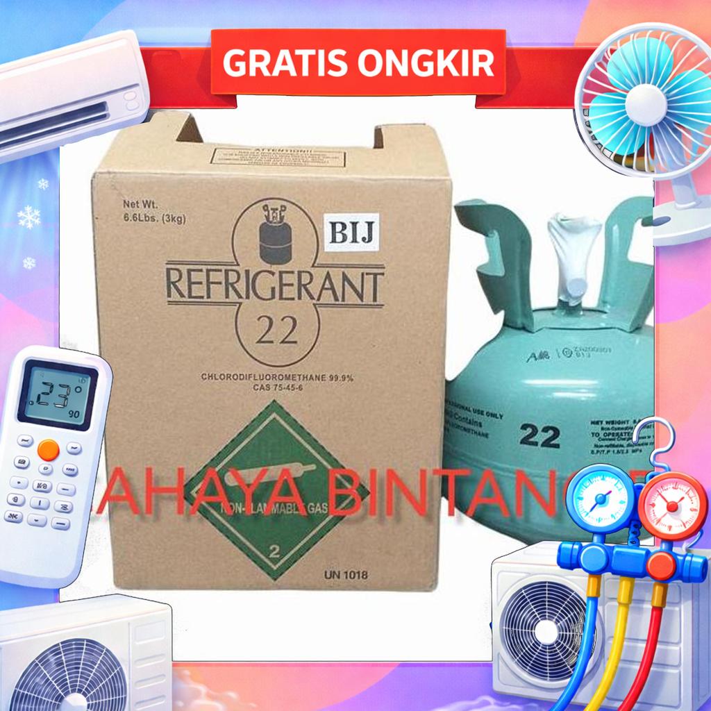Freon Ac R22 Refrigrant Kemasan 3 Kg Freon Ac Tabung Mini R22 Grab