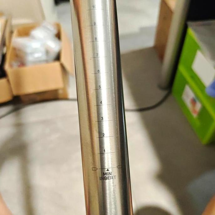 Seatpost Union Jack Titanium Silver Bromptonn Lipat 3-New+ Karet Bawah Union Jack