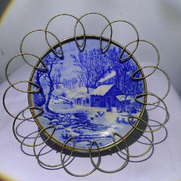 piring keramik jepang mini antik pajangan s25