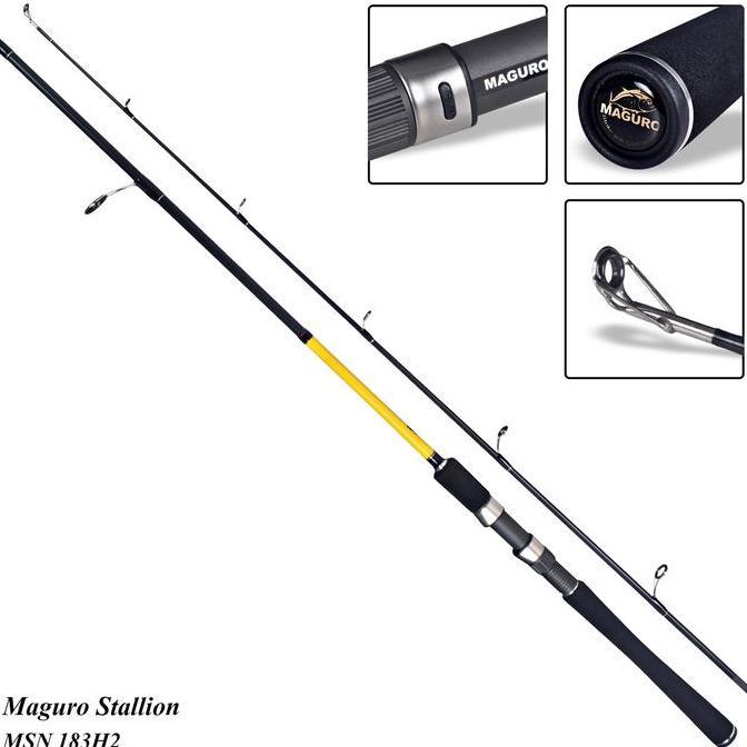 Promo Joran Spinning Maguro Stallion 183H2 (Gagang Model Spinning) Cod
