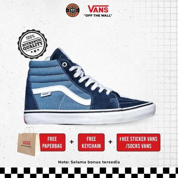 Vans Sk8 Hi Pro Navy White
