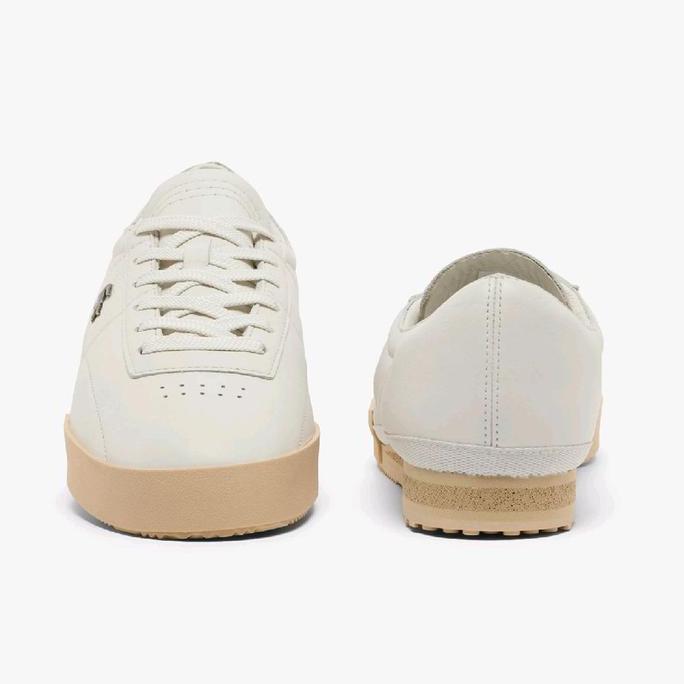 Sepatu Pria Lacoste Aura Leather Sneakers - White