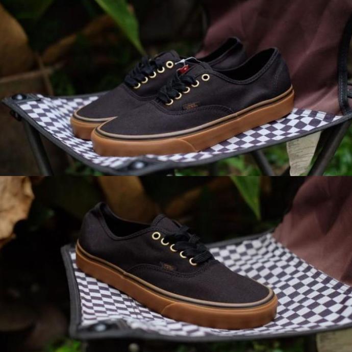 Vans Authentic Black Gum Rubber
