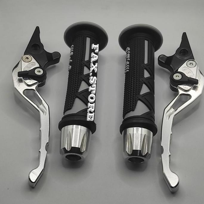 NEW PAKETAN 3 ITEM HANDGRIP SHARK + HANDLE REM SETELAN CNC + JALU STANG FULL CNC NMAX AEROX LEXI PCX