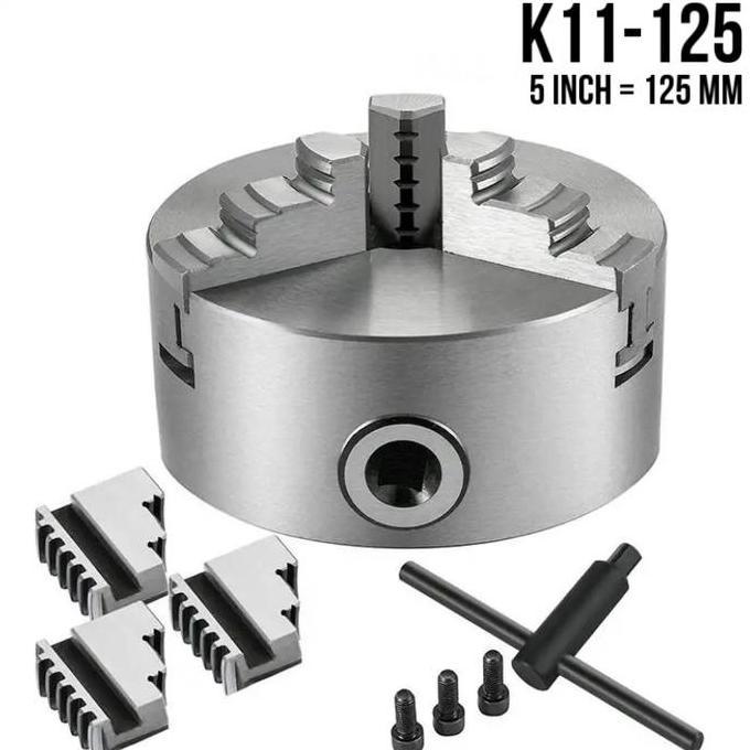 Chuck bubut 5" 3jaw merk Sanou baru..chuck 5 inch 3jaw