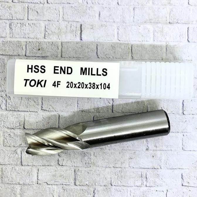 Endmill 20mm HSS merk Toki original Baru Endmill 20 mm