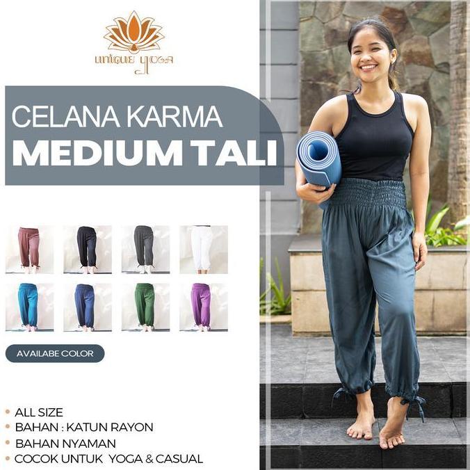 Celana Harem Yoga / Karma Medium Pant Tali / Yoga Pant Olahraga