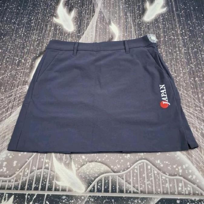 ROK CELANA GOLF WANITA DESCENTE JAPAN NATIONAL GOLF SKIRT NAVY