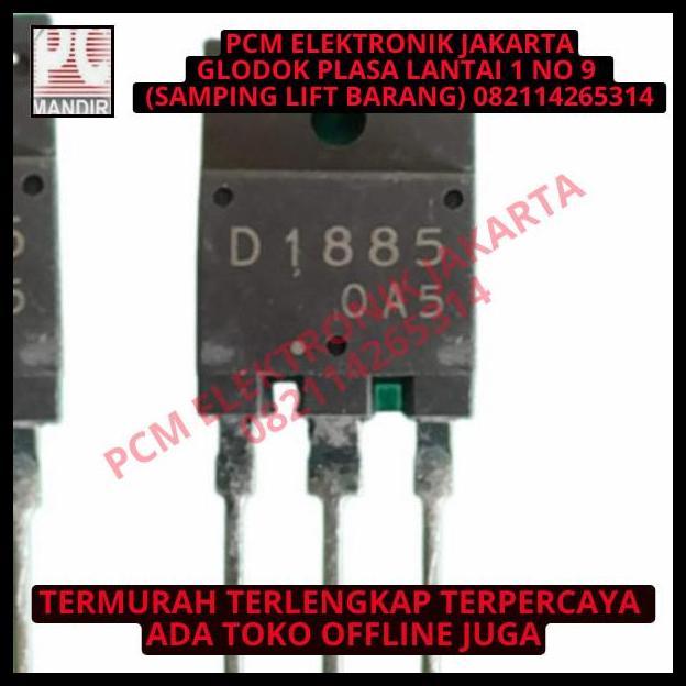 TERMURAH TRANSISTOR TR REGULATOR TV TABUNG D1885 D 1885 2SD1885 2SD 2 SD