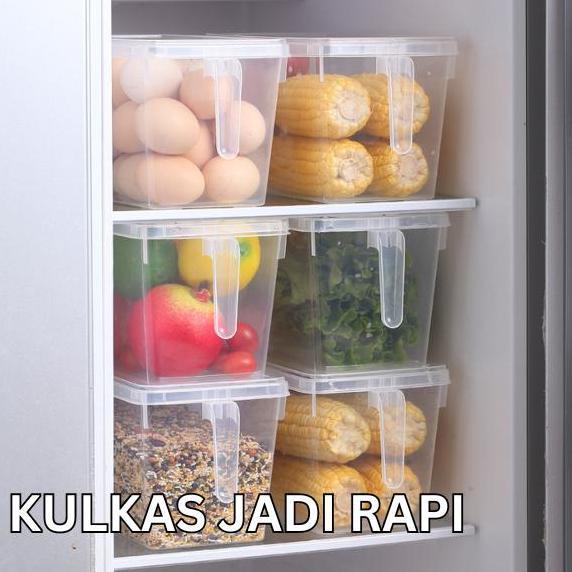 Kotak Kontainer Makanan Kulkas | Food Storage Box Kotak Penyimpanan | Refrigerator Storage Box Large